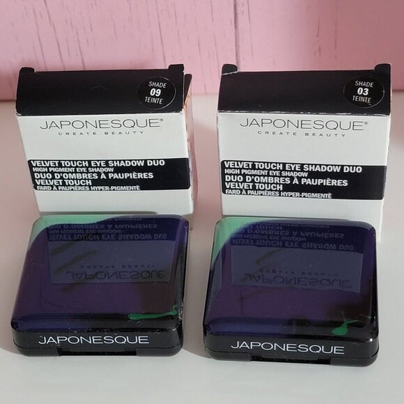 JAPONESQUE Velvet Touch Shadow Duo Complimentary Shades Set of 2 NEW - Picture 4 of 14